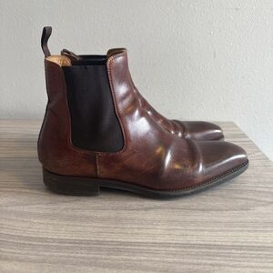 MAGNANNI Nadir Leather Chelsea Boots 23488 Burgundy Brown EU40 / US 7.5